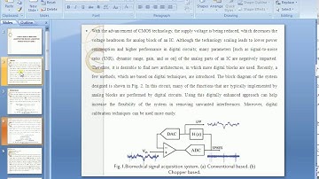 IEEE 2016 VLSI A FULLY DIGITAL FRONT END ARCHITECTURE FOR ECG ACQUISITION SYSTEM WITH 0 5 V SUPPLY