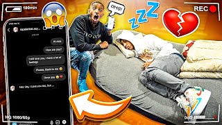 WE TOOK JAY PHONE WHILE HE WAS SLEEP \& DM'D HIS EX ASIA!💔 (SHE RESPONDED)