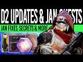 Destiny 2 | FUTURE UPDATES! Quest SECRETS! Zavala's Assistant, Jan Fixes, Season 13, Penguin & More!