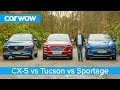 Mazda cx5 v hyundai tucson v kia sportage  which is the best affordable suv