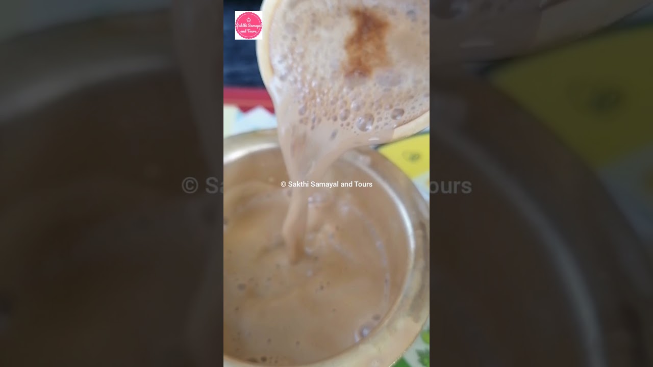Coffe in Brass Kumbakonam Dabara Set | Tasty Kumbakonam Filter Coffe | Sakthi Samayal and Tours