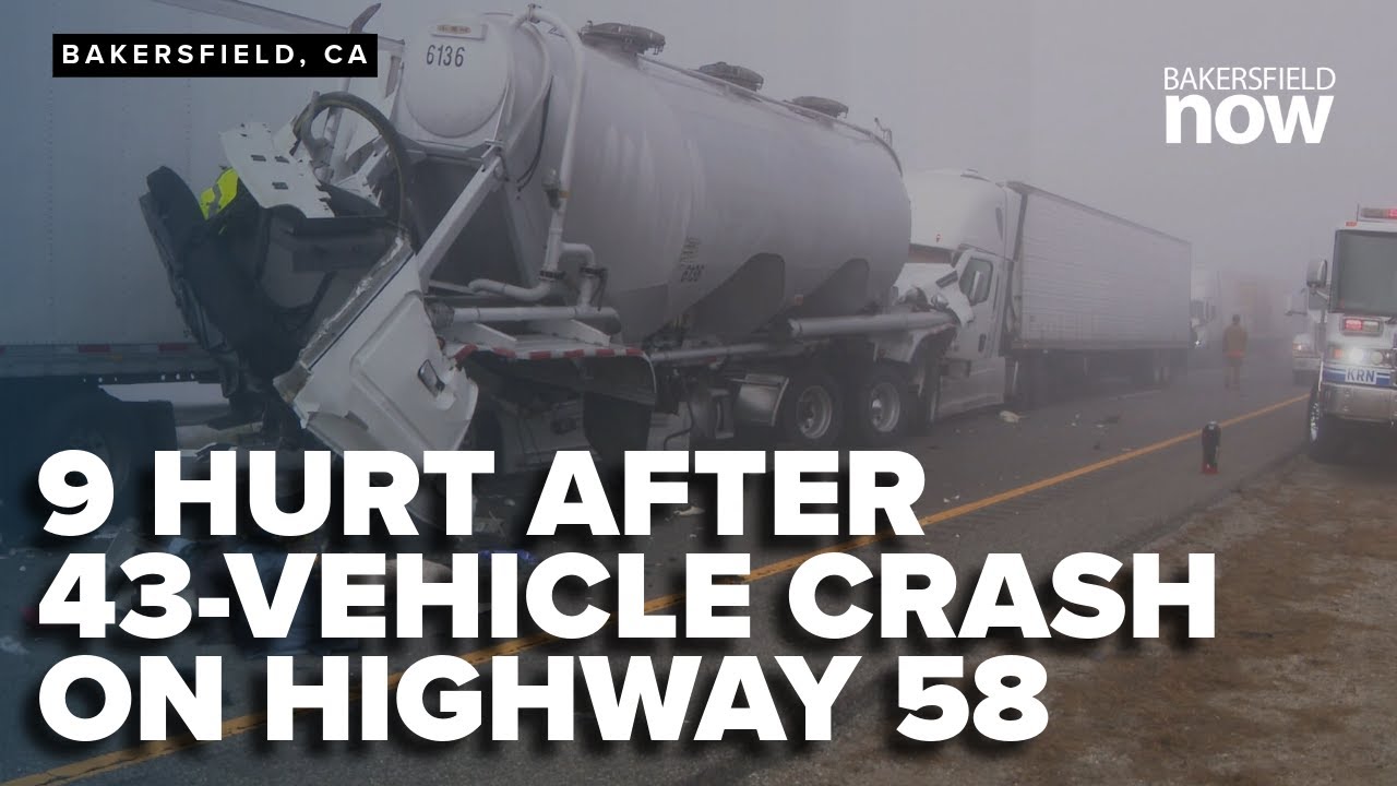 Crash on Highway 58 involves 30+ vehicles in Bakersfield, CA
