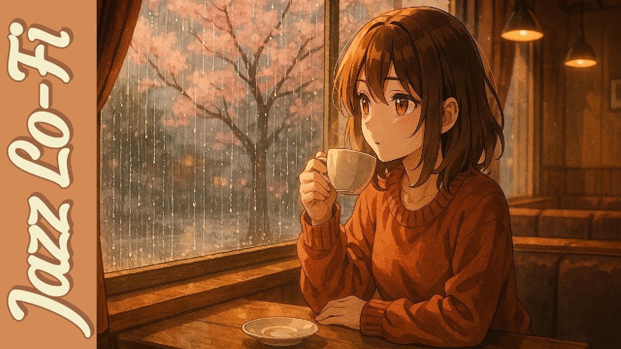 🌧 Cozy Rainy Day & Lo-Fi Jazz Ambience ☔️ | Digital Nocturne #jazz # ...