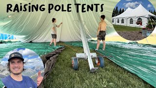 Raising Pole Tents - Using Our Winch System