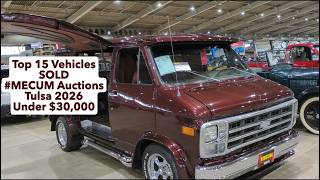 Top 15 Vehicles SOLD #MECUM Auctions Tulsa 2026 Auction Under $30,000