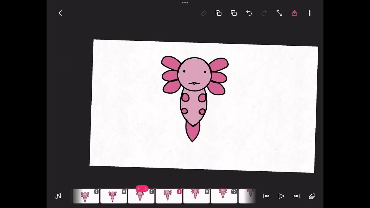 Derpy lil Axolotl going swimming:) - YouTube