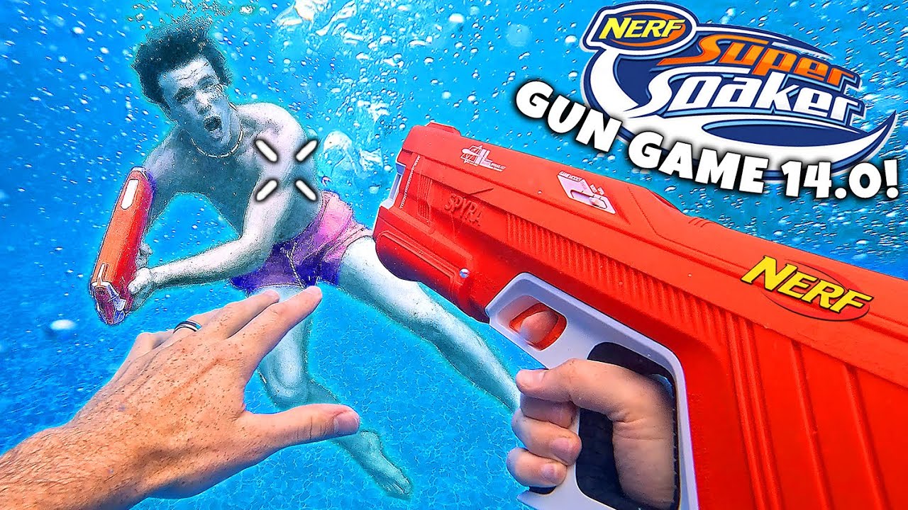 NERF GUN GAME | SUPER SOAKER 14.0 (Nerf First Person Shooter)