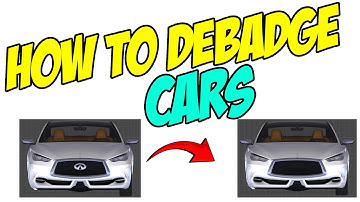 #How To Debadge Cars - #Zmodeler3 #Tutorial