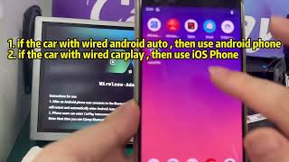 iHeylinkit New 2in1 Wireless CarPlay Adapter&Wireless Android Auto