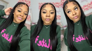 Detailed Hd Lace Wig Install !  | Best Straight Hair | Baby Hair Tutorial Ft.Westkiss Hair