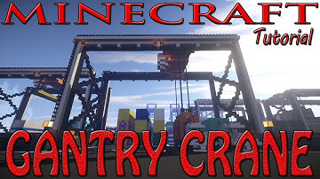 Minecraft Gantry Crane Tutorial (Shipping Dock)