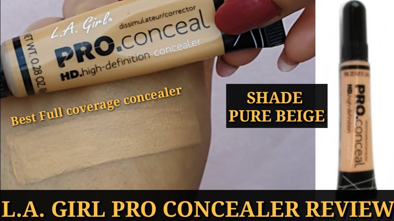 LA Girl pro concealer Review (PURE BEIGE)