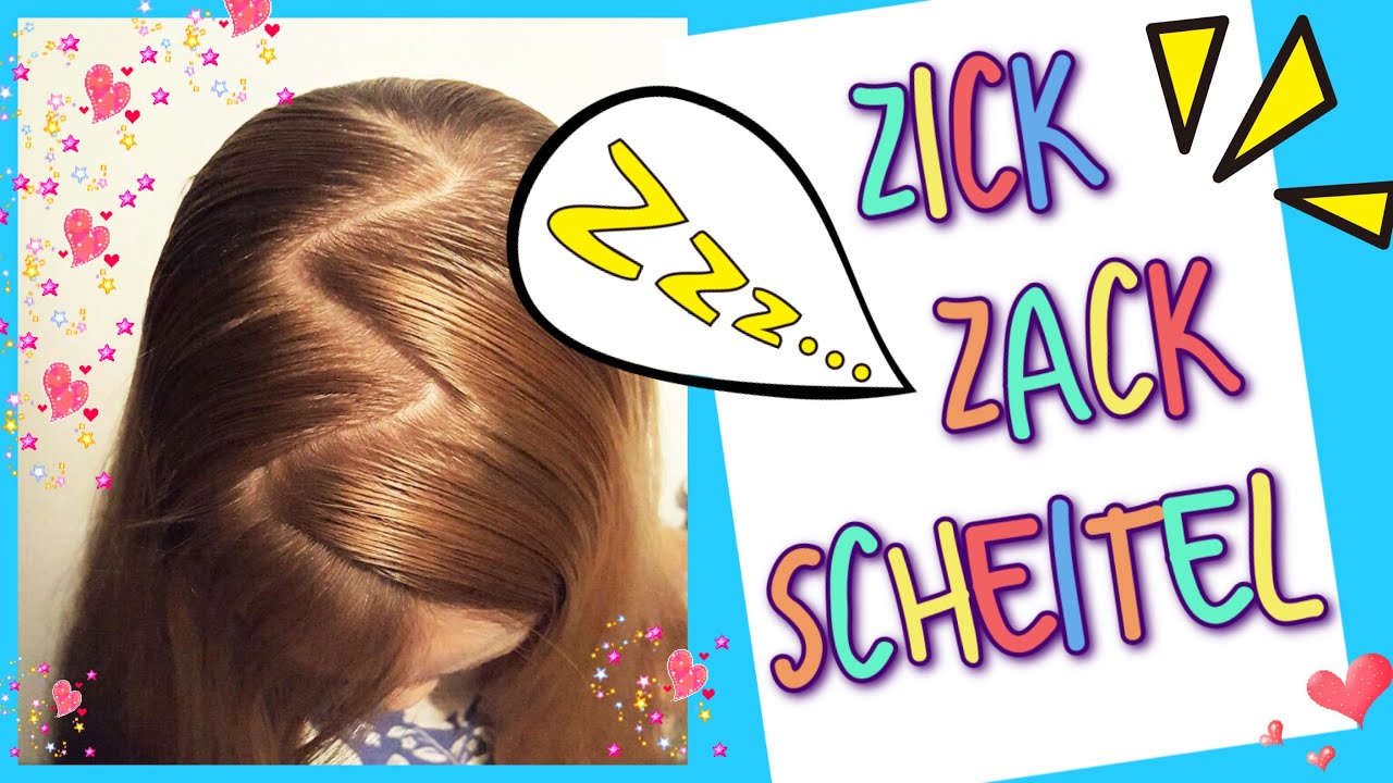 Zick Zack Scheitel ★ So geht´s ★coole Mädchen Zöpfe & Frisuren