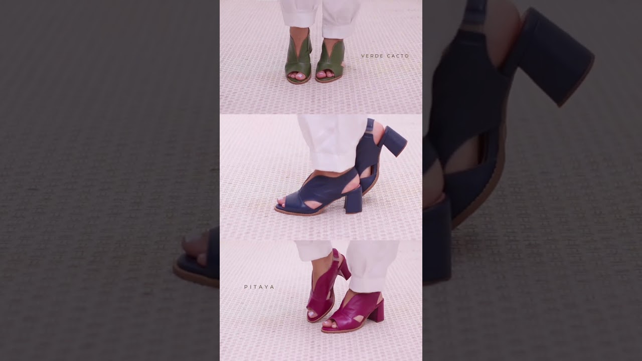 Sandália Peep Toe Pitaya - VENEZA | Bubblê