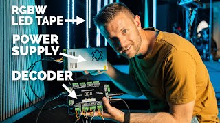 How to Wire 32 Channel DMX Decoder, Power Supply, RGBW LED Tape