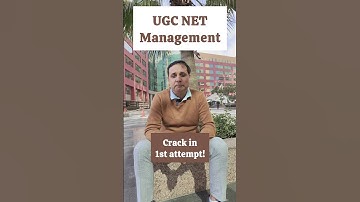 Crack UGC NET Management in 1st attempt | Code 17