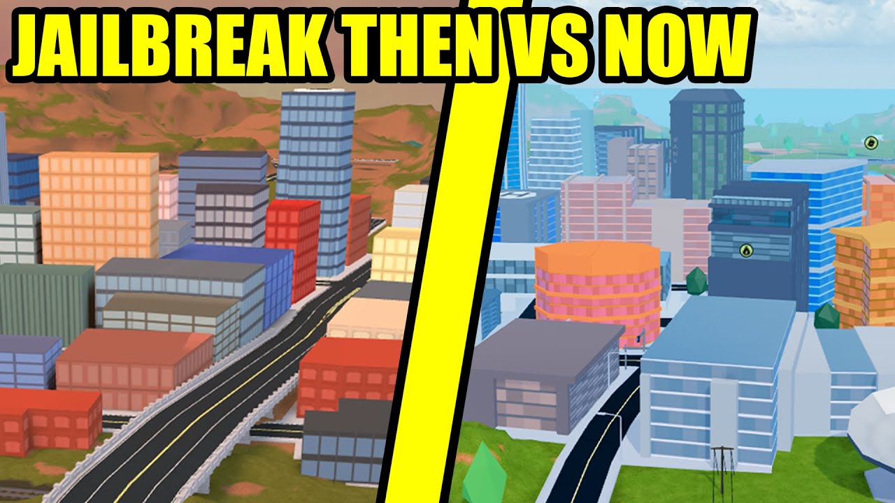 Jailbreak Then Vs Jailbreak Now Roblox Jailbreak 3 Years Youtube - roblox before and after