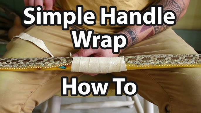 How to protect leather handles. Wrap with a bandeau! 