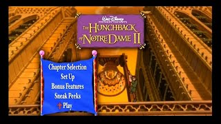 The Hunchback Of Notre Dame II (2002) - Dvd Menu Walkthrough