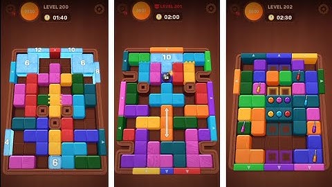 Wood Away Block Jam - Level 200 - Level 201 - Level 202