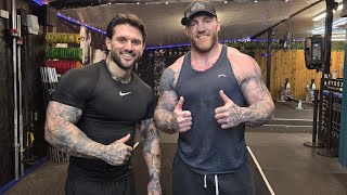 Gym session with Fish &amp; Rice cake guy. Danny Andrews 