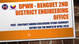 POST CONTRACT AWARD DISCLOSURE (PCAD) SUMMARY REPORT for the month of APRIL 2026
