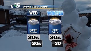 Mild pattern as winter approaches Thursday