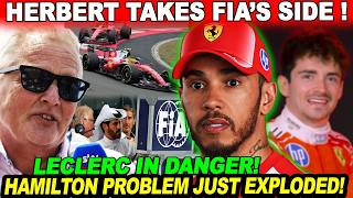 HERBERT EXPOSES LEWIS HAMILTON’S FERRARI POWER - LECLERC IN DANGER HAMILTON's TO BLAME with FIA