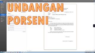 SURAT UNDANGAN PORSENI