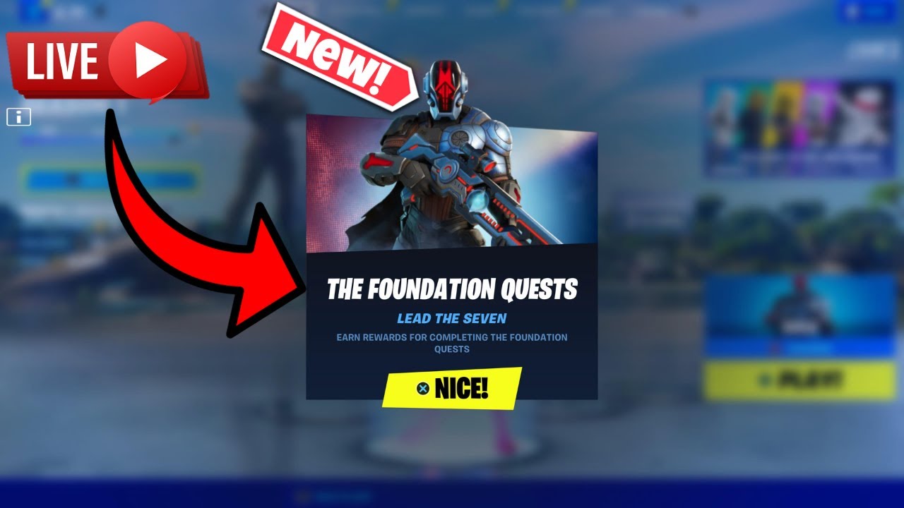 HOW TO UNLOCK THE FOUNDATION SKIN IN FORTNITE! UNLOCKING THE FOUNDATION QUEST & VICTORY ROYALE LIVE!