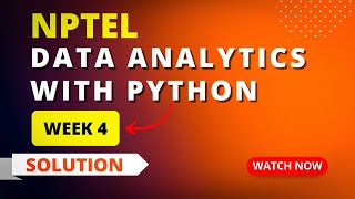 NPTEL Data Analytics With Python Week 4 Quiz Assignment Answers 2023 | Sikshapath Blog