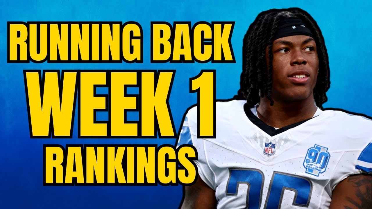 running back rankings week 1
