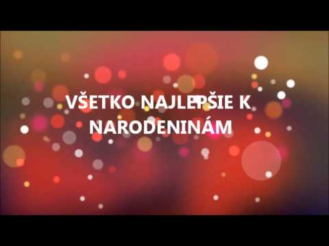 všetko najlepšie k narodeninám