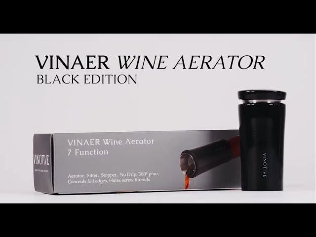 VINAER 7 Function Wine Aerator Black Edition