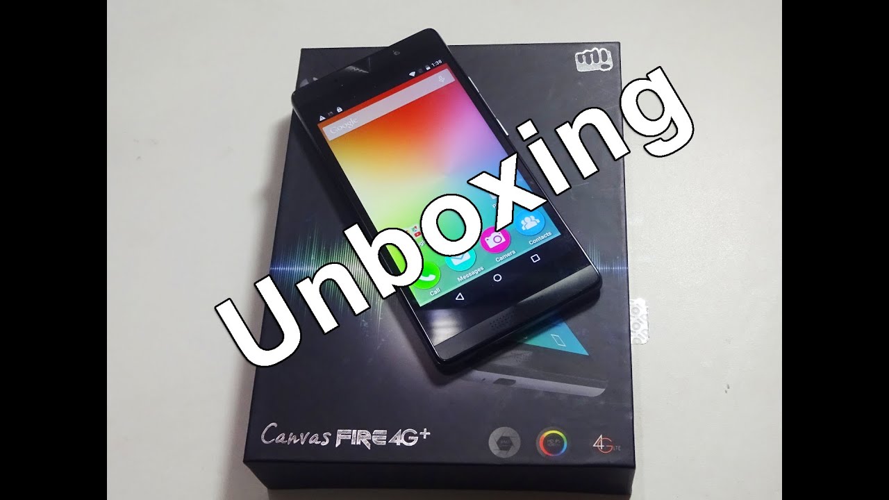 Micromax Canvas Fire 4G Plus Unboxing