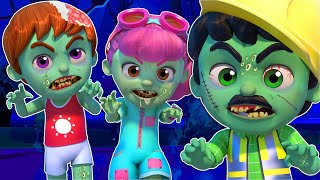 Zombie Attack! Vicky TRANSFORMS every human in Animatown!  Super Vehicle Rescue Squad