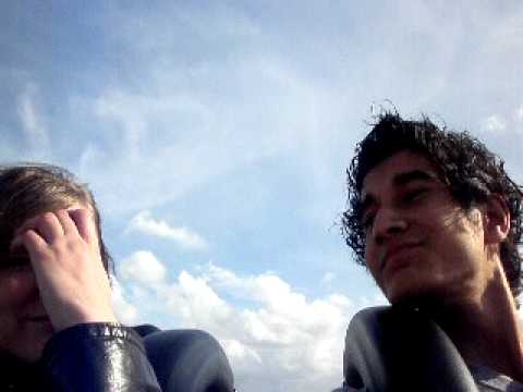 Me and Carolien in The Python at the Efteling.