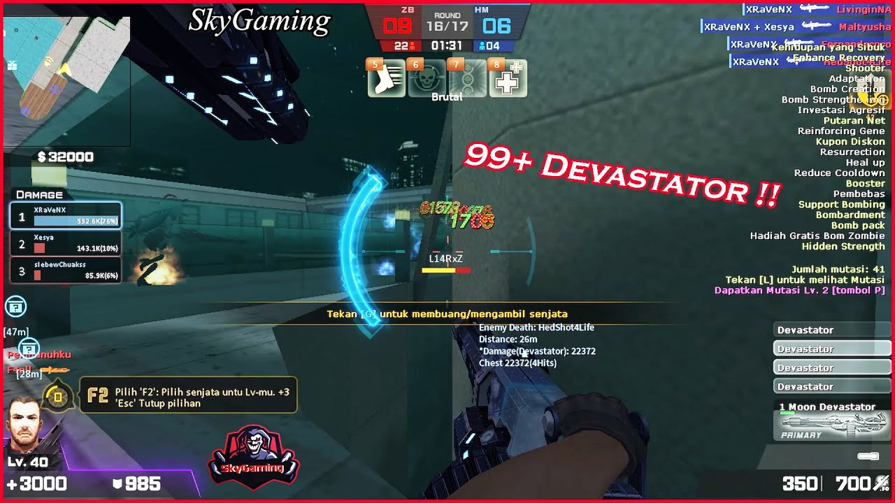 [CSN:S] Devastator Unlimited Missile!! - Zombie Z SkyGarden - Counter Strike Nexon Studio