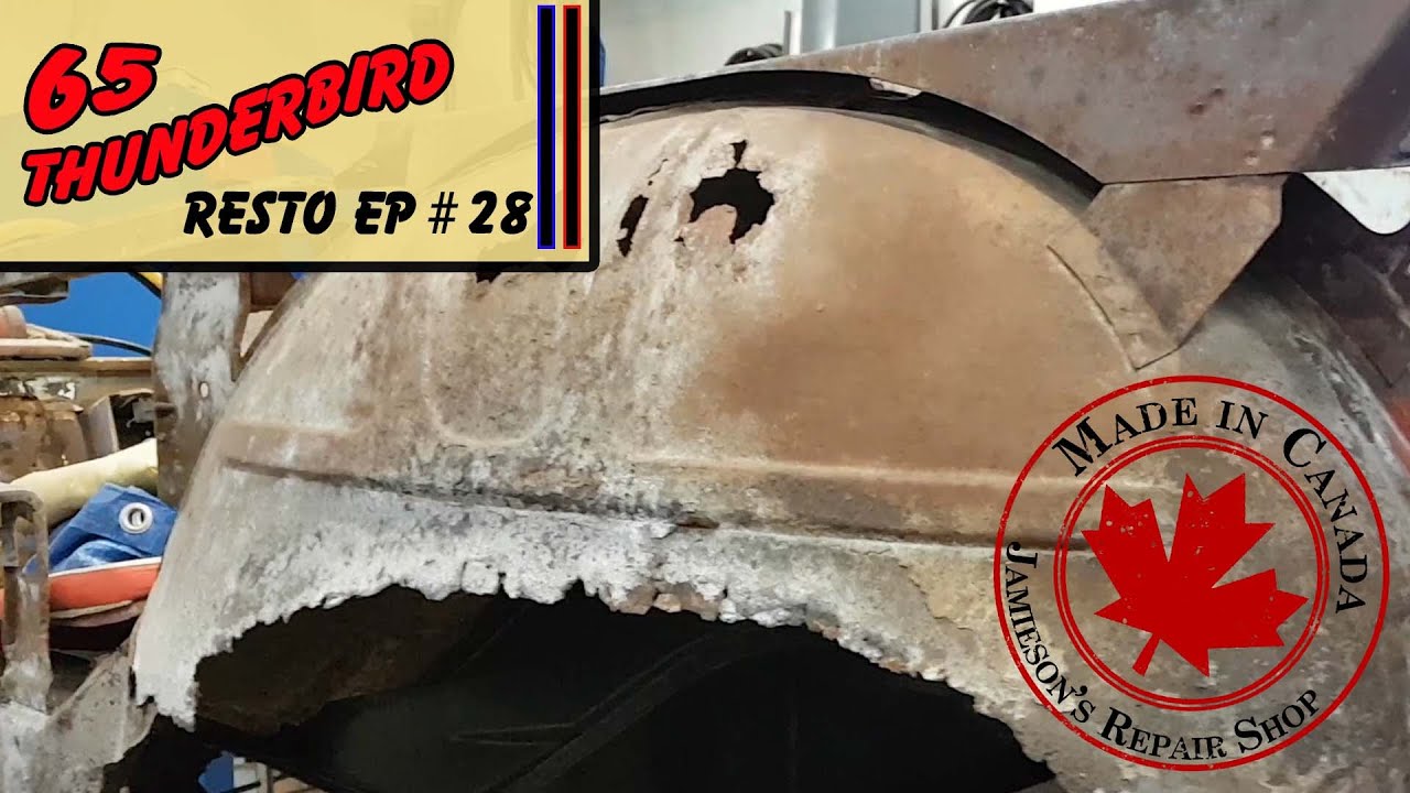 Right Rear Wheelhouse Repairs - 65 Thunderbird Convertible Restoration Ep #28