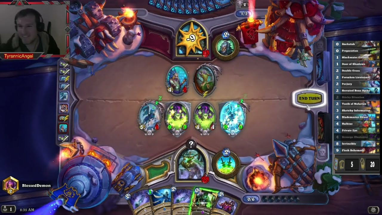 Secret Deathrattle Rogue Strikes Again! (Most Insane Turn 6)