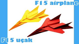 Origami - Paper Folding Art - Kağıt Katlama Sanatı - F15 Airplane - F15 Uçak Origami - Paper Folding Art - Kağıt Katlama Sanatı - F15 Airplane - F15 Uçak