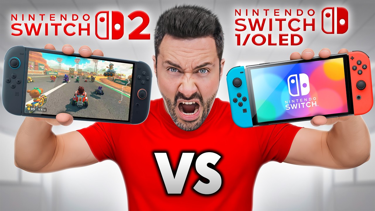 Nintendo Switch 2 vs Switch 1 vs OLED : le gros comparatif ! (la vérité)