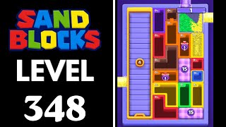 Sand Blocks: Drop Puzzle Level 348 Walkthrough 