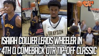 Isaiah Collier leads Wheeler in AMAZING 4TH Q COMEBACK vs. Grayson at On The Radar Tip-Off Classic