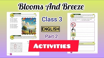 Class 3 | Activities | Blooms And Breeze | Learners Corner #class3
