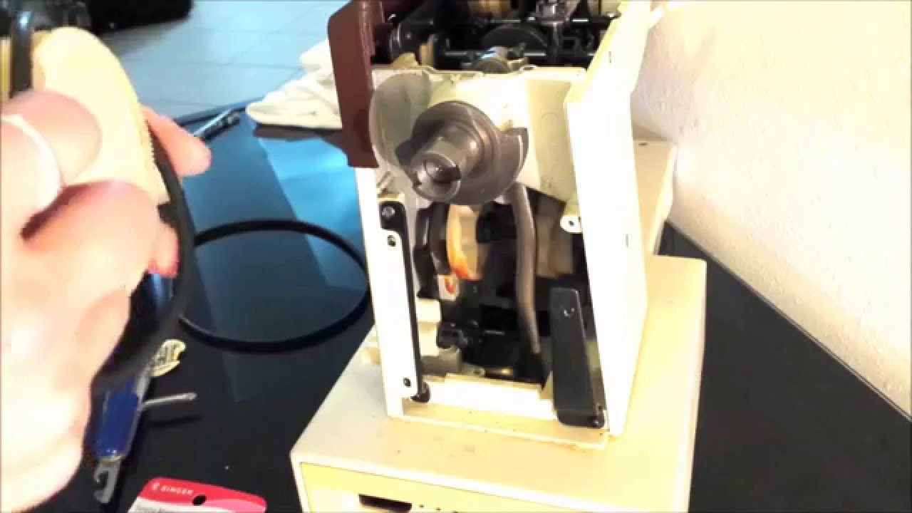 Sewing Machine Motor Belt and Bobbin Belt Replacement Singer Model