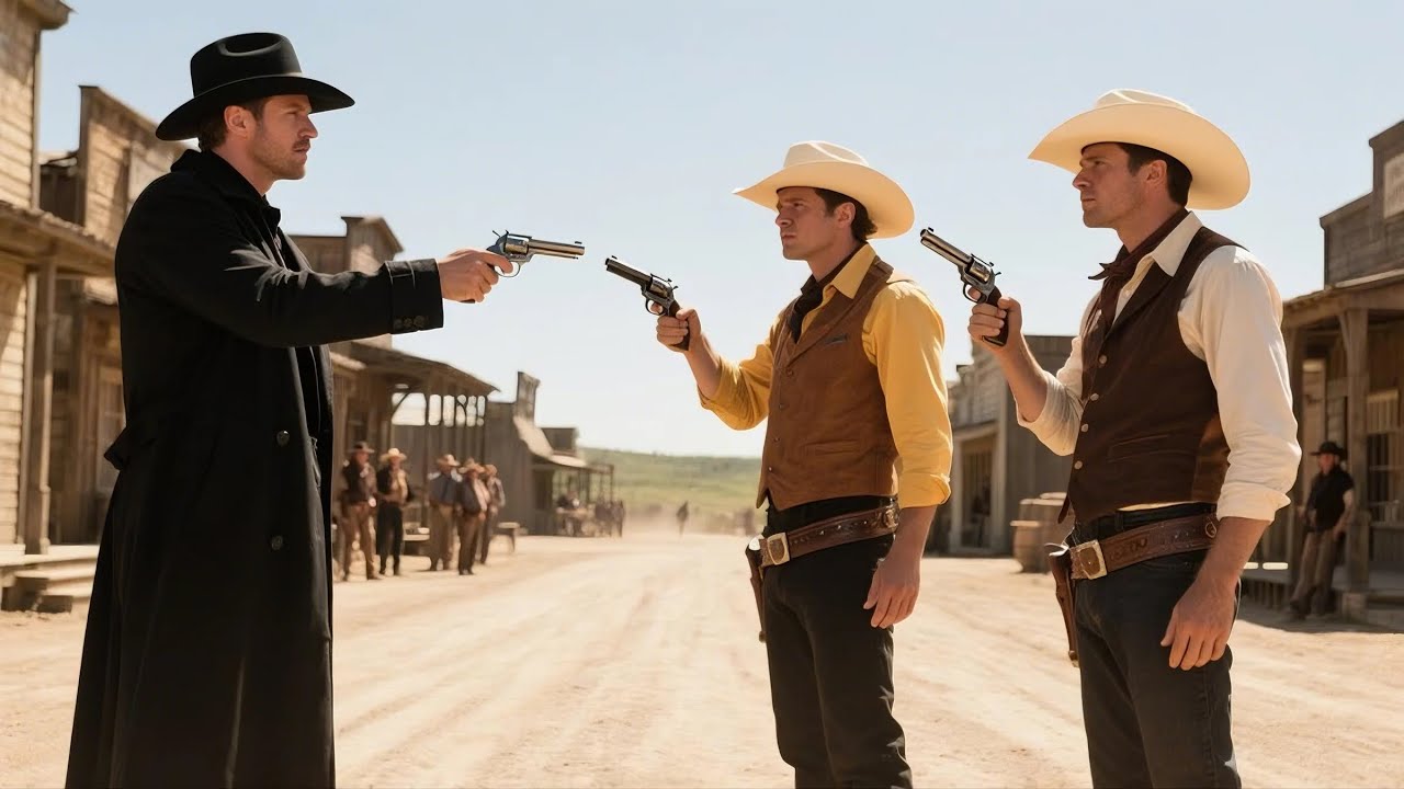 Cowboys Challenge a Mysterious Stranger, Unaware He’s a Famed Gunslinger
