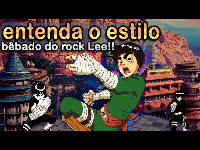 ROCK LEE vs KIMIMARO - Dublado (60FPS), Rock Lee bêbado #naruto #a