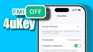 Cómo desactivar Buscar mi iPhone sin ID de Apple🔓 Reparación móvil | 4uKey iPhone Unlocker