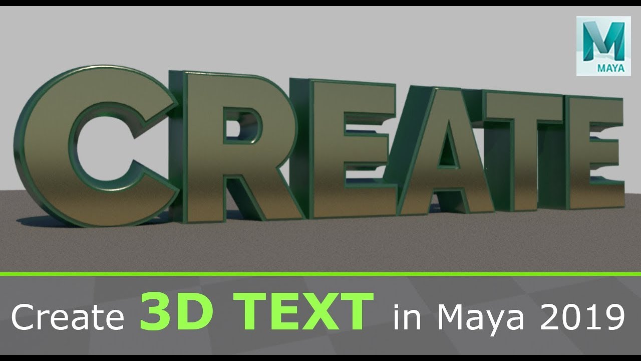 How To Add Text In Maya